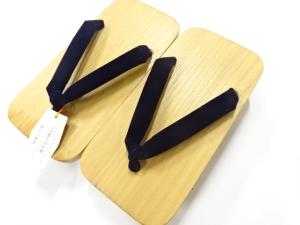 未使用品　男物桐下駄(24.5センチ)